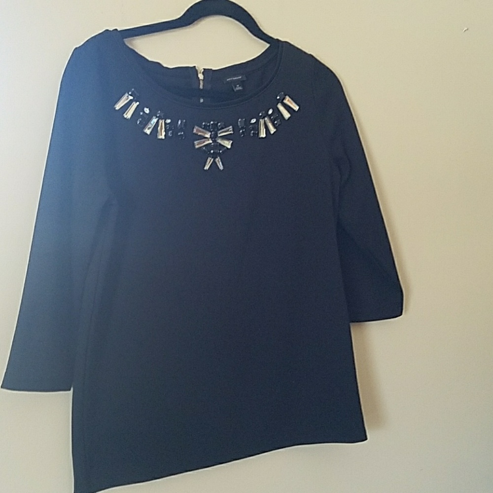 Black Embellished Top